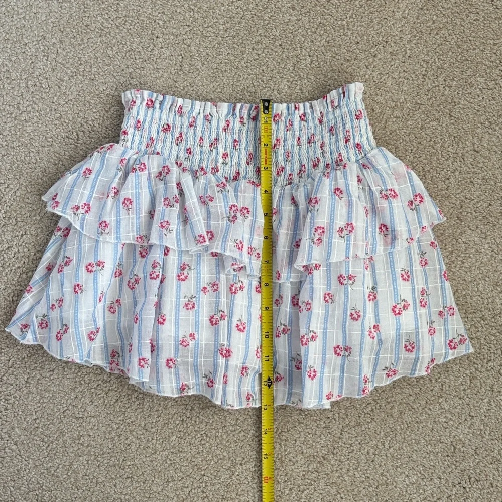 KatieJ NYC Girls' Marlee Smocked Floral Puff Sleeve Top & Brooke Skirt, size L
